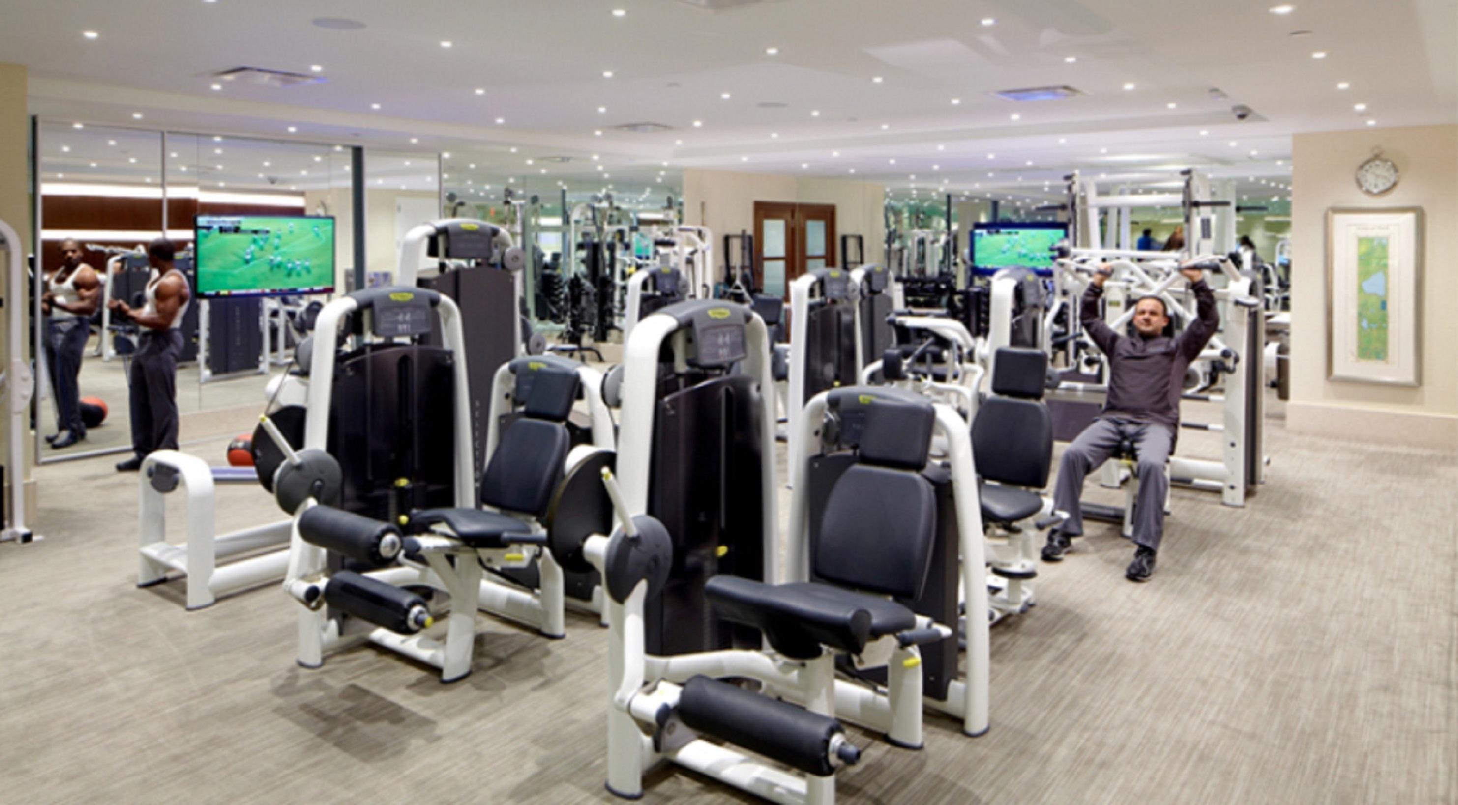 ทรัมป์ อินเตอร์เนชั่นแนล โฮเทล แอนด์ ทาวเวอร์ นิวยอร์ก Hotel ภายนอก รูปภาพ The gym at the London Marriott Canary Wharf